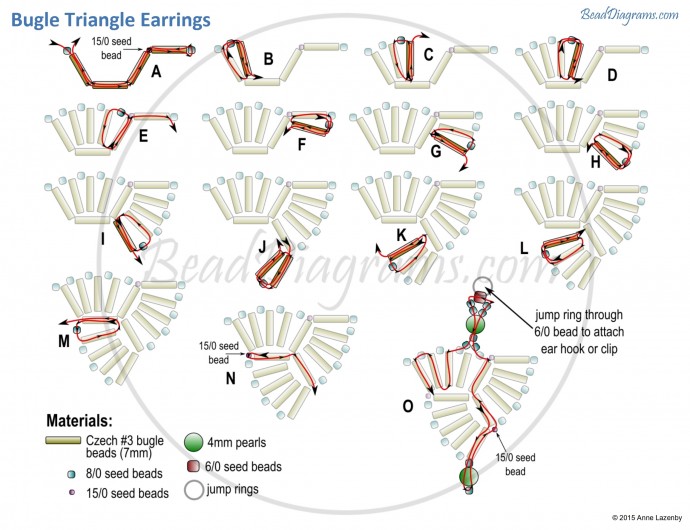Колье и серьги из бисера и стекляруса Колье и серьги из бисера и стекляруса