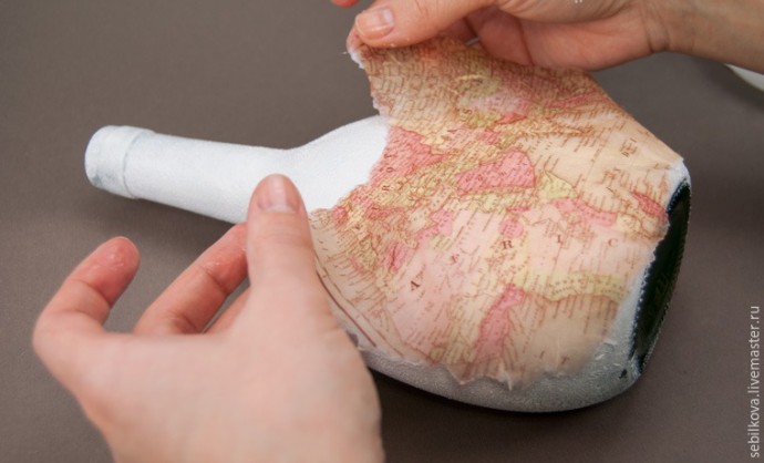 Декупаж бутылки своими руками: часть 2 Декупаж бутылки своими руками: часть 2