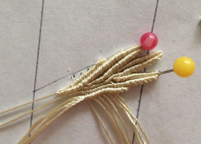 Плетеные серьги "Васильки" Плетеные серьги "Васильки"