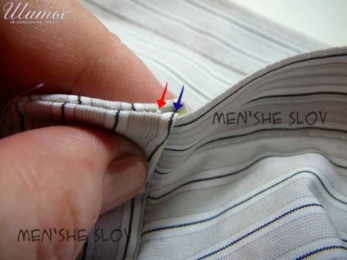 Рубашечный воротник на стойке