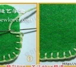 Петельный шов для фетра: варианты