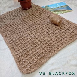 ​Милый коврик крючком