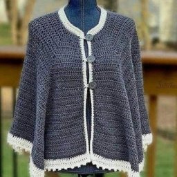 ​Накидка крючком