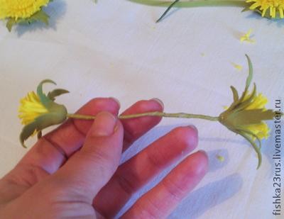 Одуванчики из фоамирана: часть 3