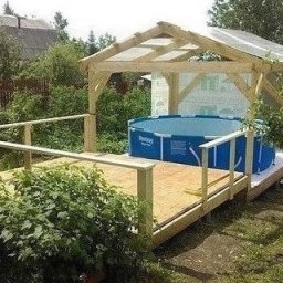 Отличная идея обустройства бассейна на даче