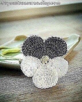 Анютины глазки крючком