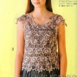 Ажурный летний топ