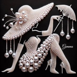 Идеи вышивки красавиц искусственным жемчугом