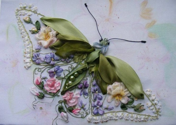 ​Изысканная вышивка лентами