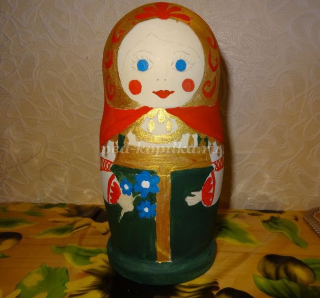 Роспись деревянной матрёшки: часть 2 Роспись деревянной матрёшки: часть 2