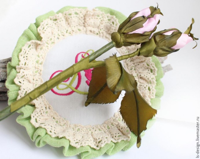 ​Роза из тафты "100 лепестков": мастер-класс, часть 5