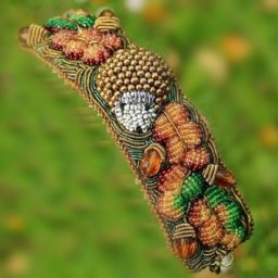 Арт-браслет "Осенняя красота" в технике объемной вышивки: часть 1