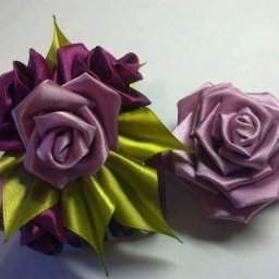 Розочка-канзаши