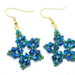 Серьги звёзды из биконуса