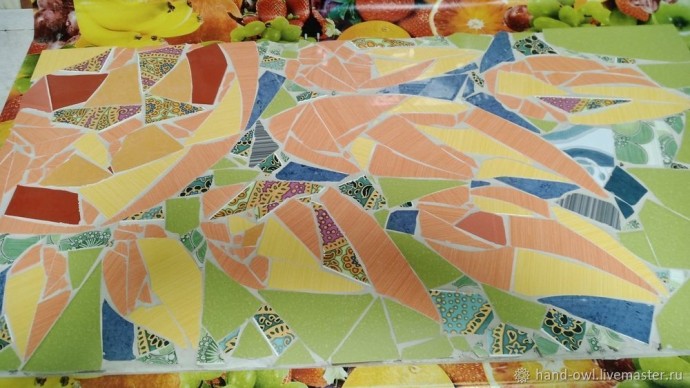 Делаем панно из битой плитки: часть 2