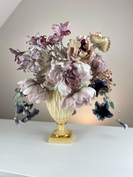 Флористика из шёлковых цветов Флористика из шёлковых цветов