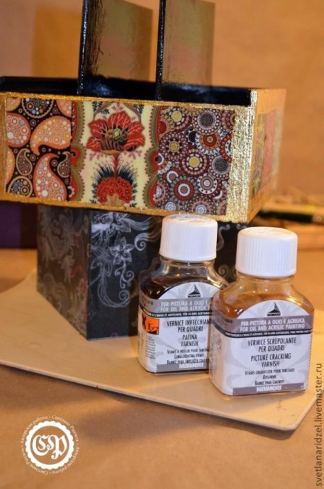 Коробка для чая превращается в восточную шкатулку: мастер-класс, часть 4