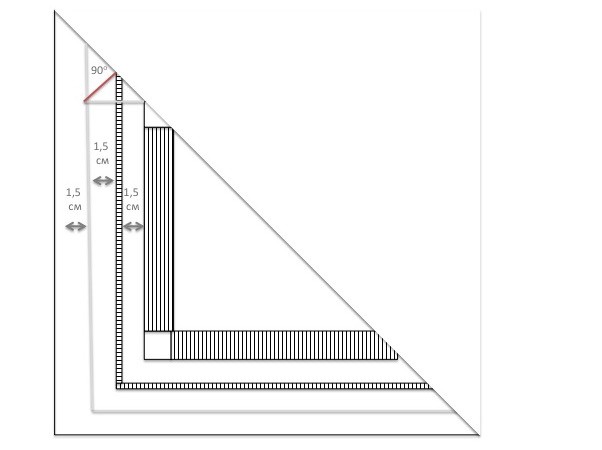 Обработка края столового белья с помощью мережки: часть 3
