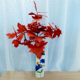 Ветка калины из фоамирана: часть 1