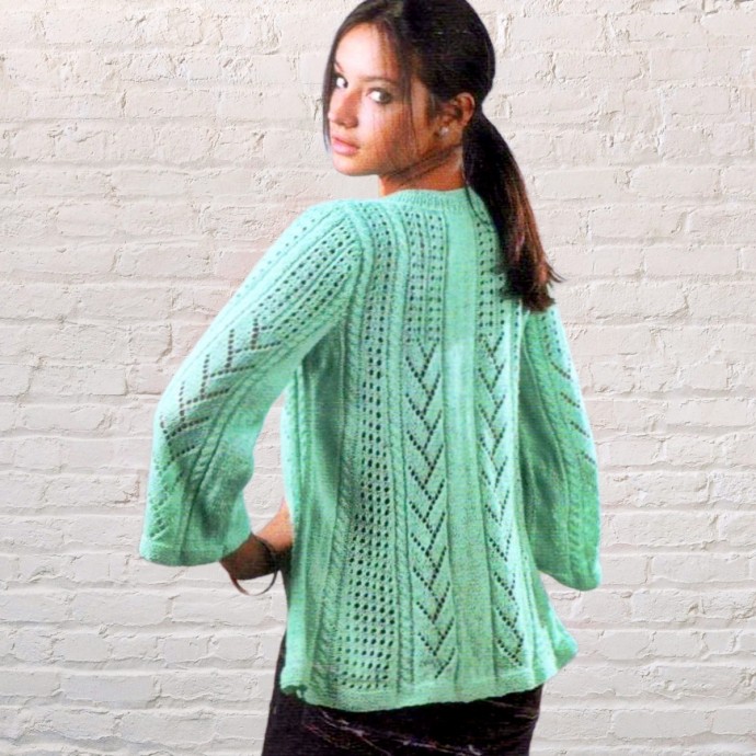 Мятный жакет