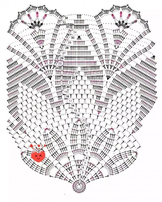 Салфетка крючком