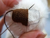 ​Вышиваем носики мишкам