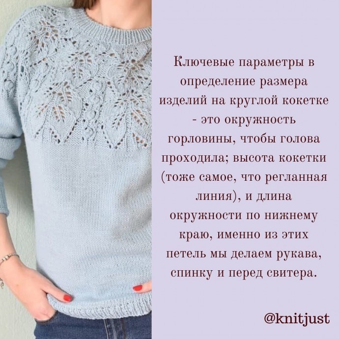 Джемпер с круглой кокеткой Джемпер с круглой кокеткой