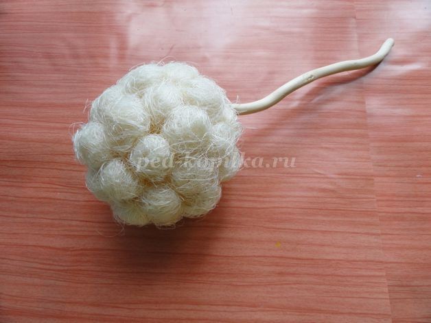 ​Фруктовый топиарий из сизаля: часть 1