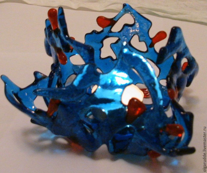 Создаем подсвечник из цветного стекла в технике фьюзинг: часть 4 Создаем подсвечник из цветного стекла в технике фьюзинг: часть 4