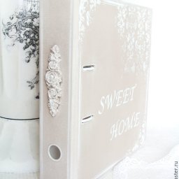 Декорируем папку для домашних документов: часть 2