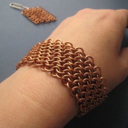 Кольчужное плетение: плетем диагональное европейское полотно