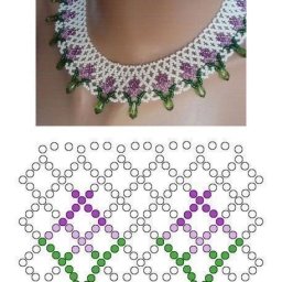 Очень красивые колье из бисера