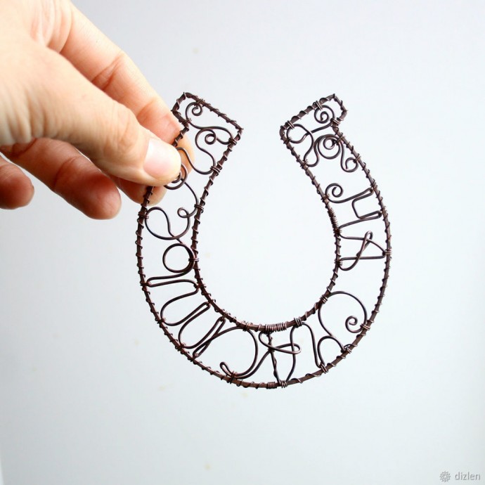 Подкова на стену: мастер-класс в технике wire wrap, часть 2