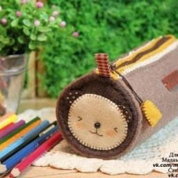 Шьем пенал из фетра