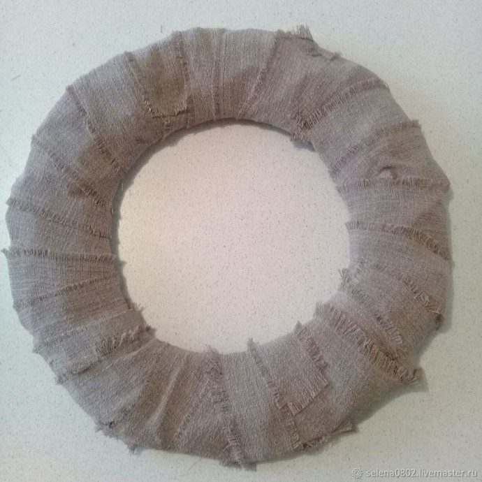 Создаём рождественский венок: часть 2