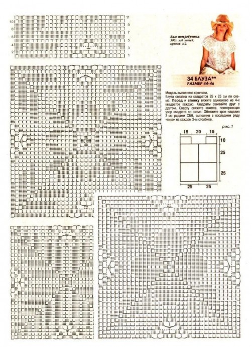 Вяжем ажурные вещи крючком