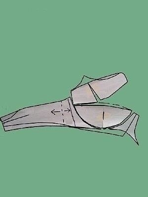 Построение выкройки простого бюстгальтера на основе базовой выкройки лифа