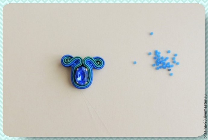 Создаем украшение "Гребень Ундины" с кристаллом Swarovski: часть 1