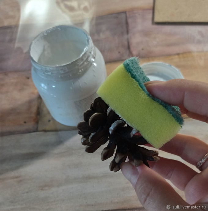 Создаём рождественский венок: часть 1