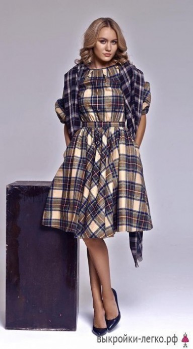 Учимся шить из ткани в клетку