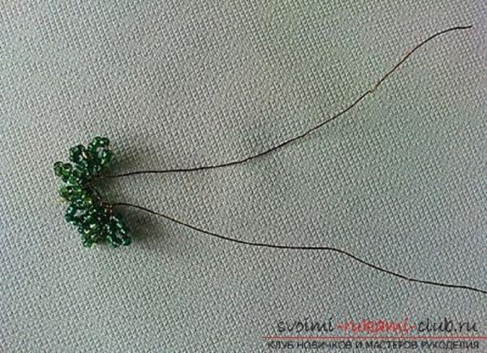 Бонсай из бисера и рубки