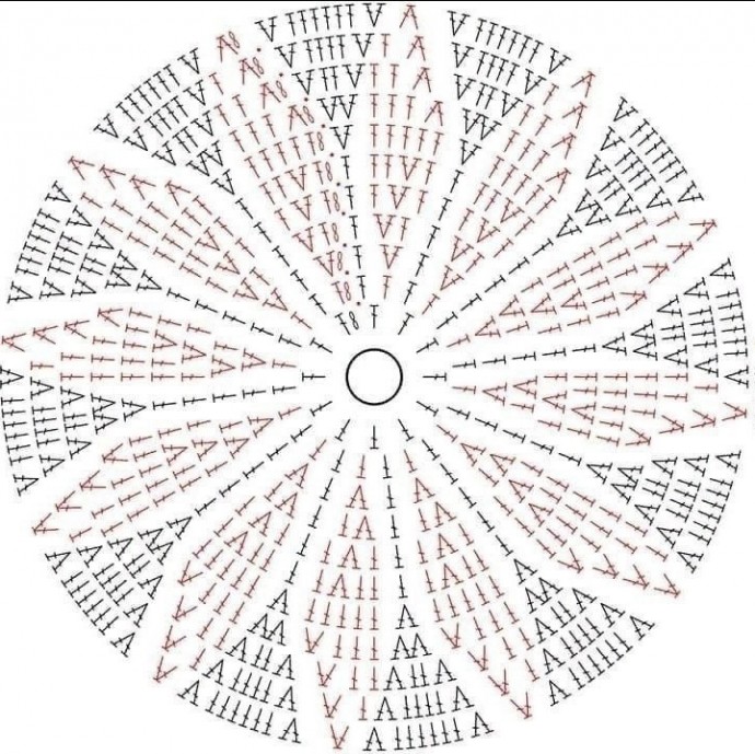 Плед из круглых мотивов