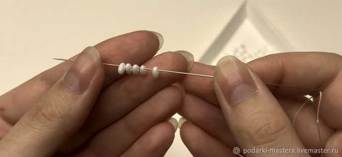 Комплект украшений из бисера twin с двумя отверстиями