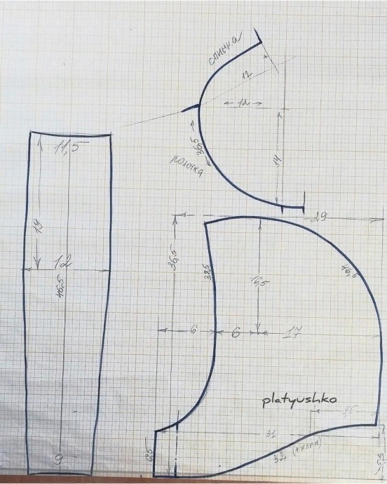 ​Кроим капюшон
