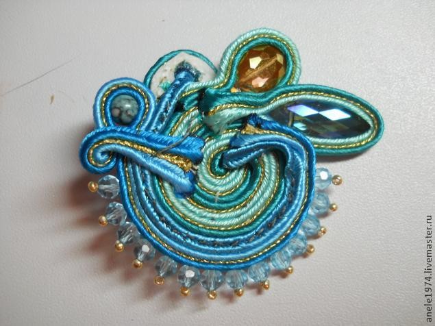 ​Мастер-класс по созданию сутажного кулона "Весенний букетик": часть 5