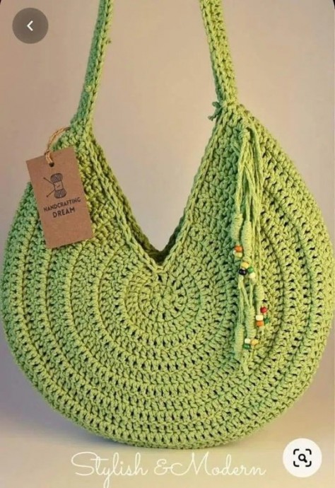 Вяжем круглую сумку крючком Вяжем круглую сумку крючком