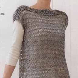 Ажурный топ крючком