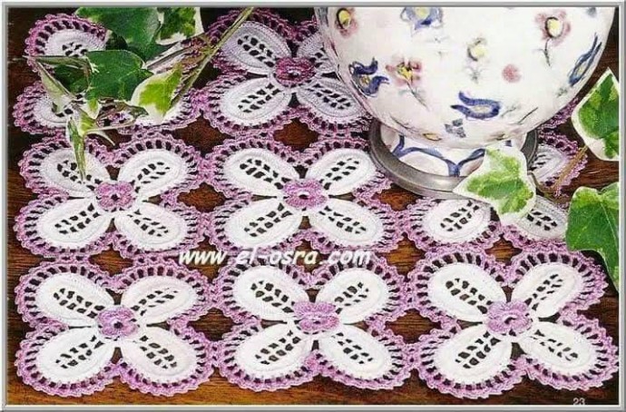 Изящные мотивы крючком