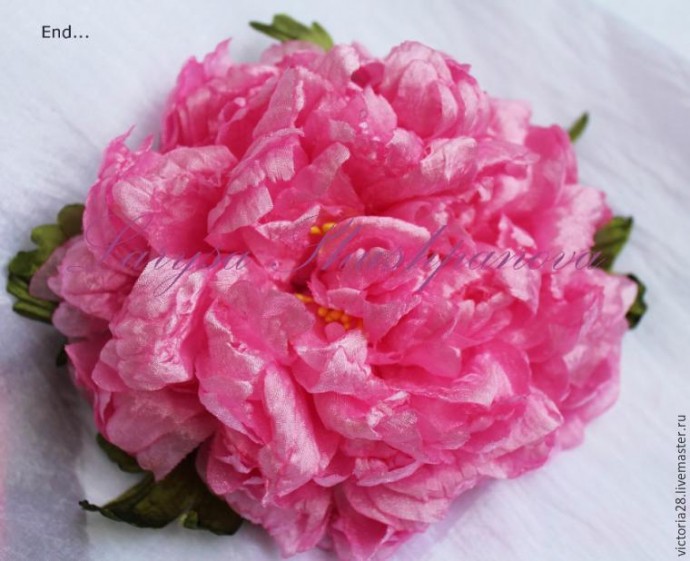 Создание пышного роскошного пиона: часть 5