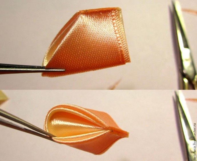 Канзаши: создаем резиночку для волос с нуля, часть 2 Канзаши: создаем резиночку для волос с нуля, часть 2